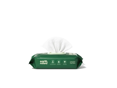 Earth Rated Dog Wipes Geurloos Composteerbaar 20,5X20,5 Cm 100 St