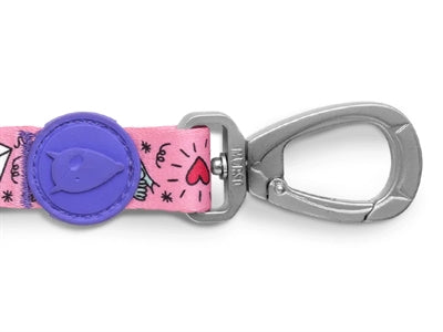Morso Hondenriem Gerecycled Sweet Tweet Roze 120X1,5 Cm Tot 6 Kg