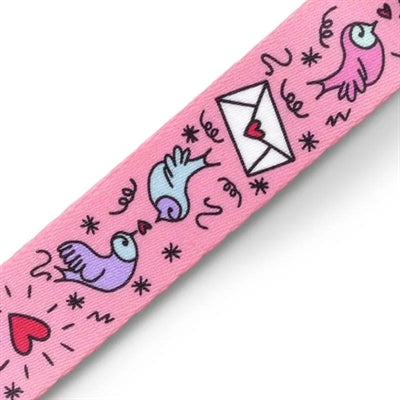 Morso Hondenriem Gerecycled Sweet Tweet Roze 120X1,5 Cm Tot 6 Kg