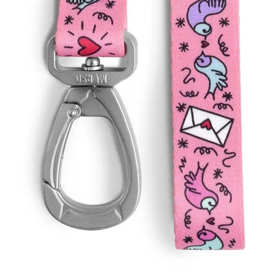 Morso Hondenriem Gerecycled Sweet Tweet Roze 120X1,5 Cm Tot 6 Kg