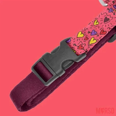 Morso Hondentuig H-Tuig Gerecycled Pink Think Roze 40-55X1,5 Cm