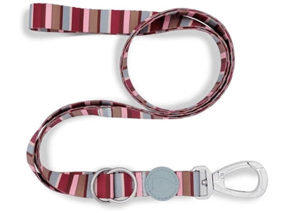 Morso Hondenriem Verstelbaar Gerecycled Skyline Rood / Roze 65-200X2,5 Cm 20-80 Kg