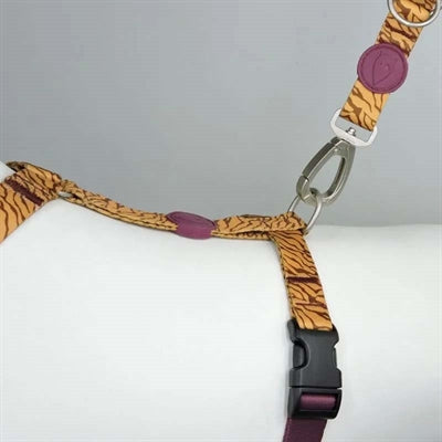 Morso Hondentuig H-Tuig Gerecycled Jungle Drum Oranje 50-70X1,5 Cm