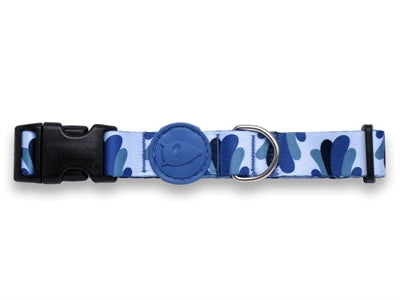 Morso Halsband Hond Gerecycled Splash Blauw 30-42X1,5 Cm