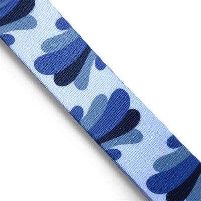 Morso Hondenriem Verstelbaar Gerecycled Splash Blauw 75-230X1,5 Cm 4-20 Kg
