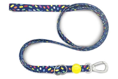 Morso Hondenriem Verstelbaar Gerecycled Color Invaders Paars 75-230X1,5 Cm 1-4 Kg