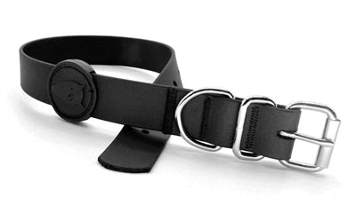 Morso Halsband Hond Waterproof Gerecycled Black Zwart 23-31X1,5 Cm