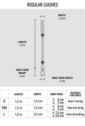 Morso Hondenriem Waterproof Gerecycled Black Zwart 100X2,5 Cm