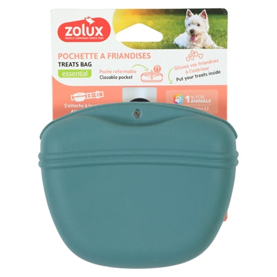 Zolux Beloningszakje Snackzakje Silicone Blauw 13X6X11 Cm