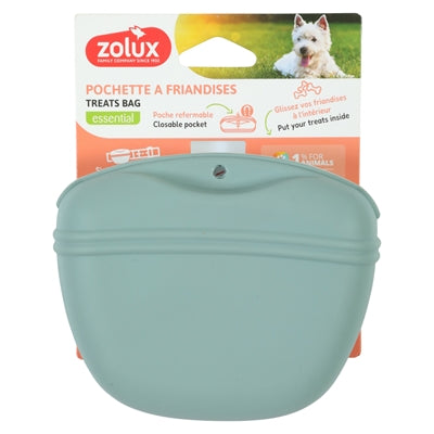 Zolux Beloningszakje Snackzakje Silicone Groen 13X6X11 Cm