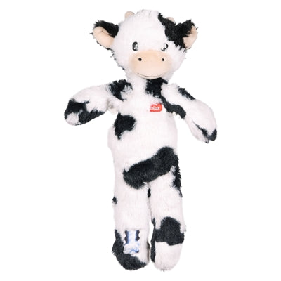 Zolux Furry Farm Koe Isache Pluche Met Touw Wit / Zwart 59X21X9 Cm