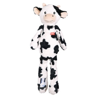 Zolux Furry Farm Koe Isache Pluche Met Touw Wit / Zwart 59X21X9 Cm