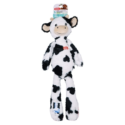 Zolux Furry Farm Koe Isache Pluche Met Touw Wit / Zwart 59X21X9 Cm
