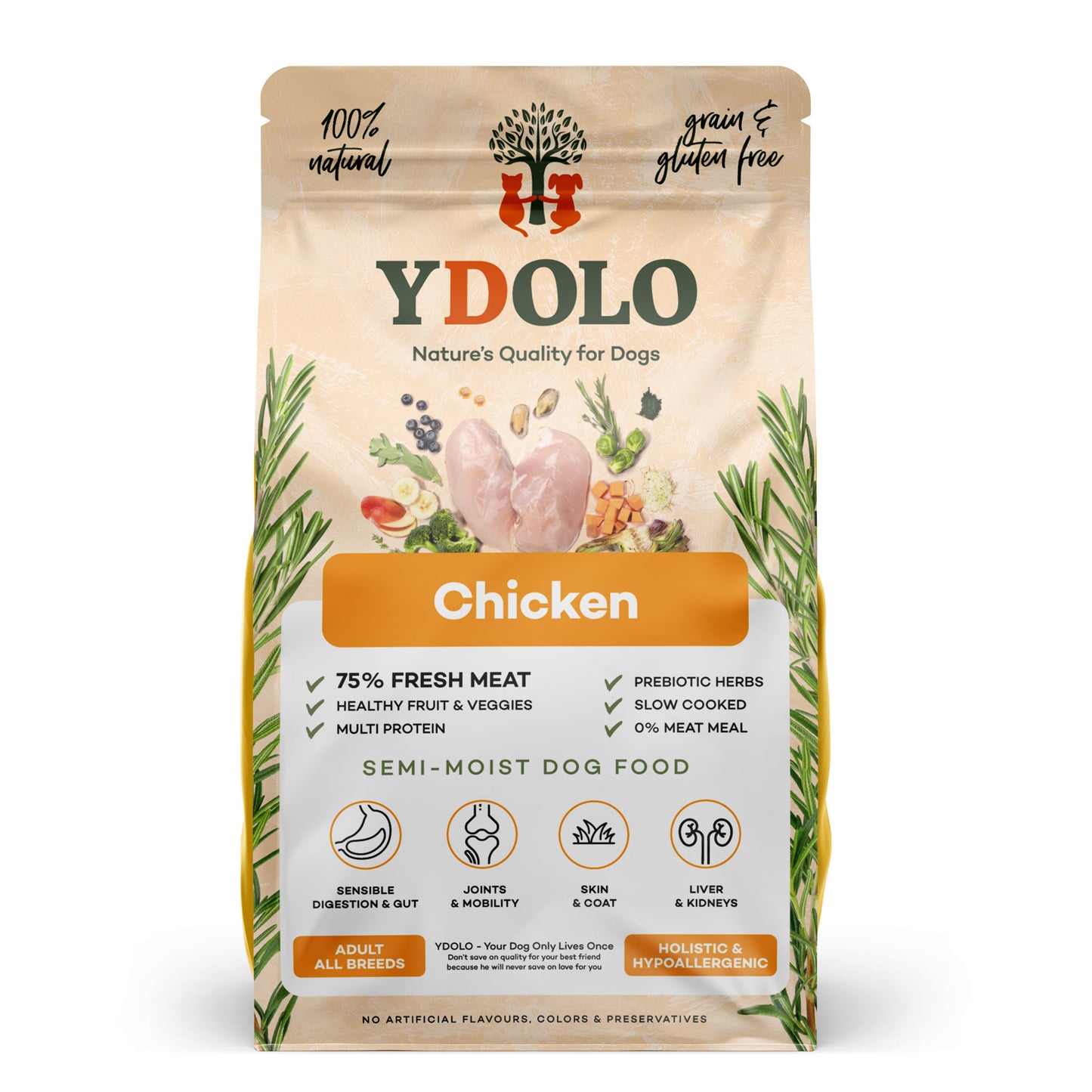 YDOLO Healthy & Pure Chicken 2,5 KG (PRE-ORDER)