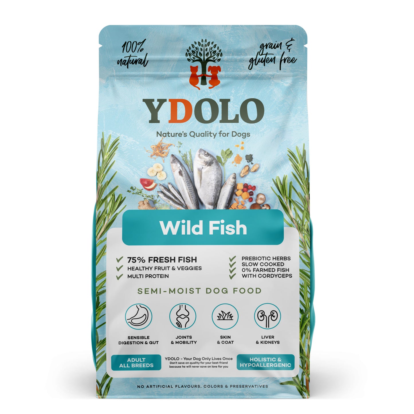 YDOLO Healthy & Pure Wild Fish 2,5 KG (PRE-ORDER)